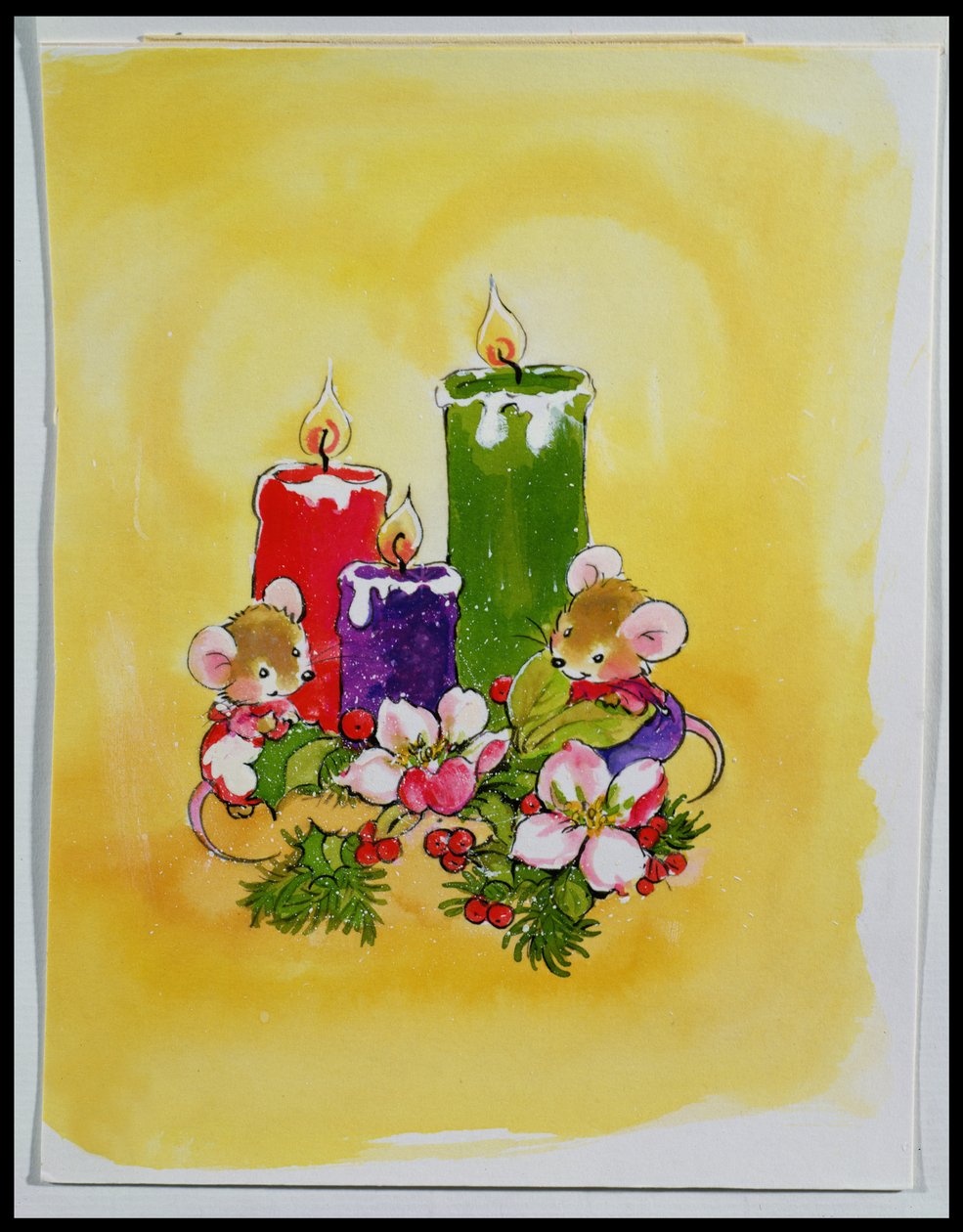 Muizen met kaarsen door Diane Matthes