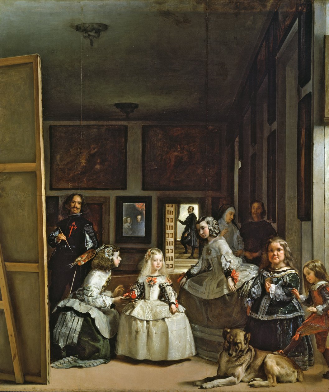 Las Meninas of De Familie van Filips IV door Diego Velázquez