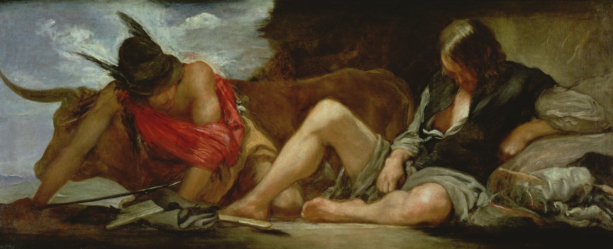 Mercurius en Argus, c.1659 door Diego Velázquez