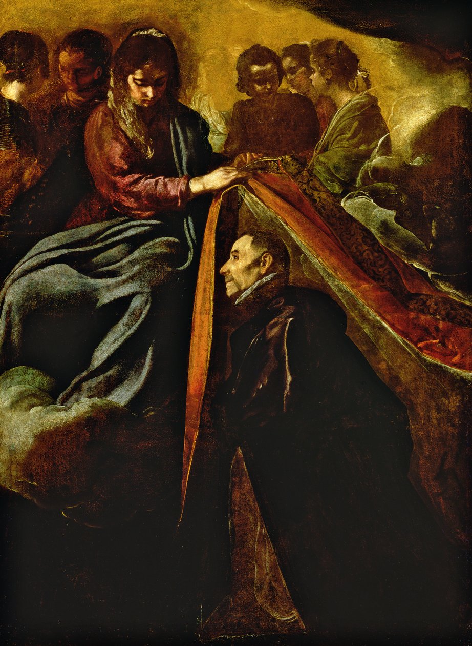 De Maagd verschijnt aan Sint-Ildefonsus en geeft hem een gewaad door Diego Velázquez