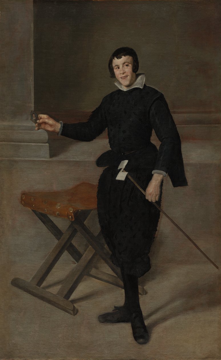Portret van de Nar Calabazas door Diego Velázquez
