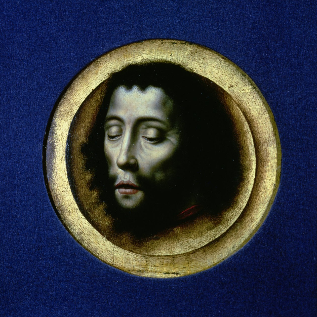 Het Hoofd van Johannes de Doper door Dirck Bouts