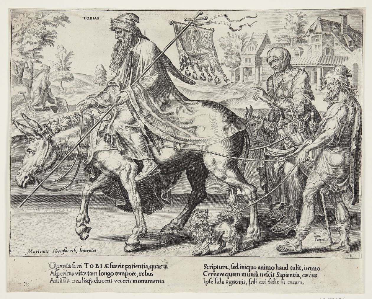 De triomf van Tobit door Dirck Volckertsz. Coornhert