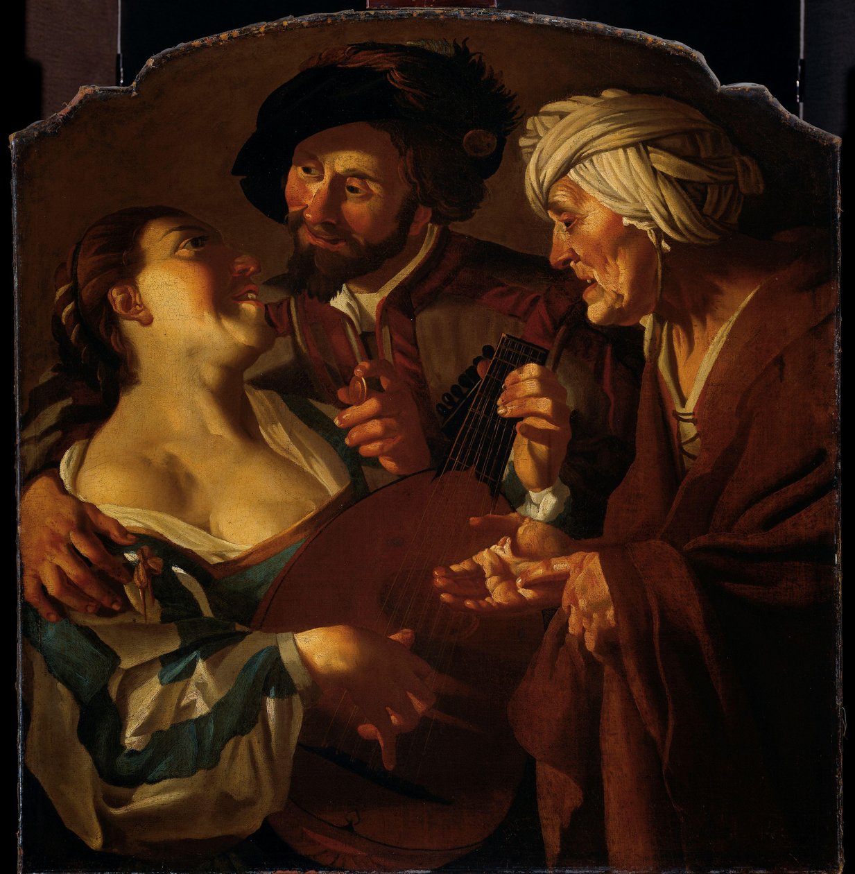 De koppelaarster door Dirck van Baburen (copy after)