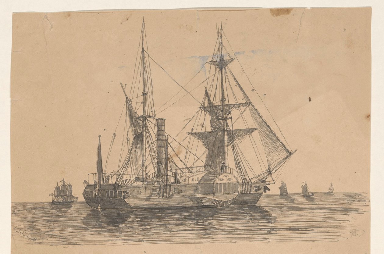 Stoomschip Marianna door Dirk Arnoldus Tavenraat