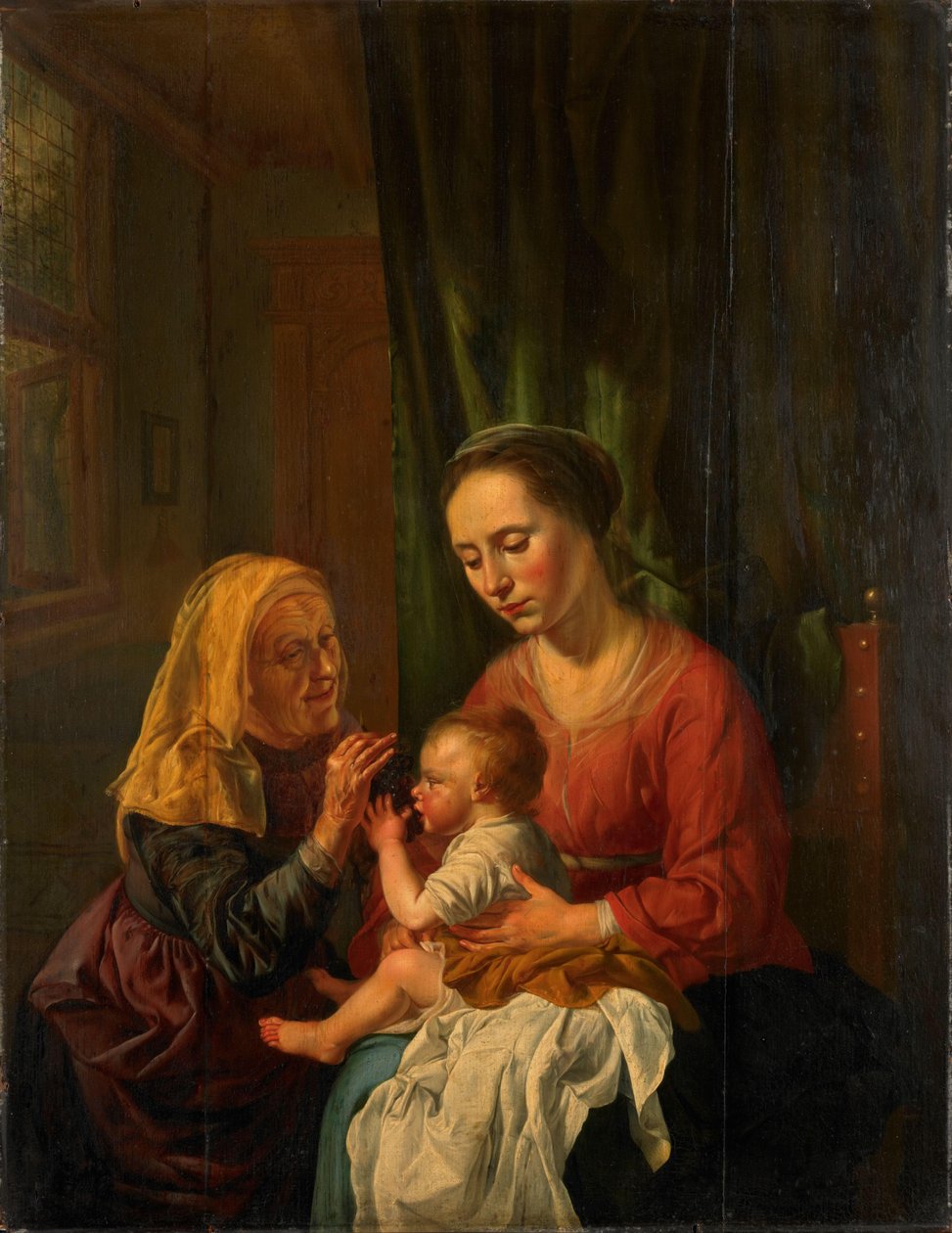Maagd en Kind met Sint Anna door Dirk van Hoogstraten