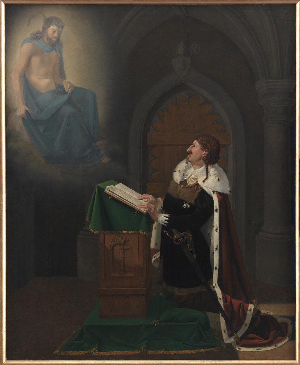 Visioen van Christian IV in kasteel Rothenburg door Ditlev Blunck