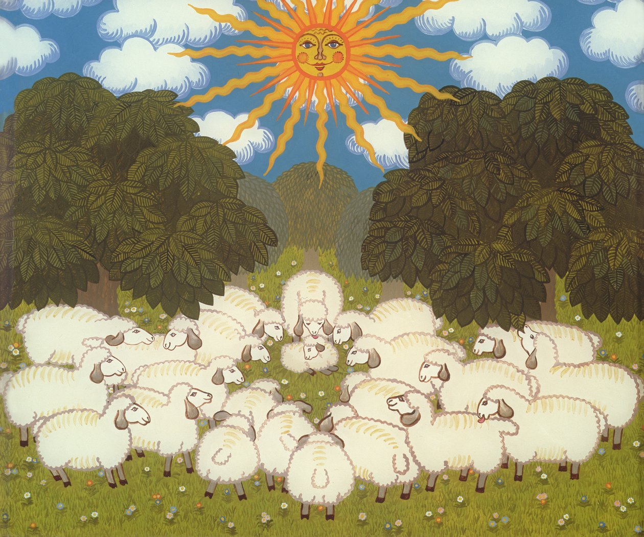 Schapen III door Ditz