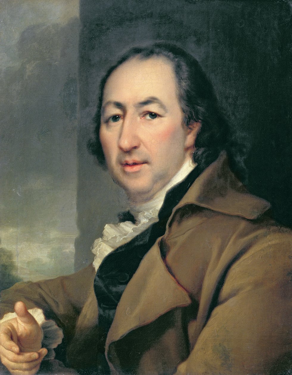 Portret van de Russische auteur Nikolai Ivanovich Novikov, 1797 (1744-1818) door Dmitri Grigorievich Levitsky