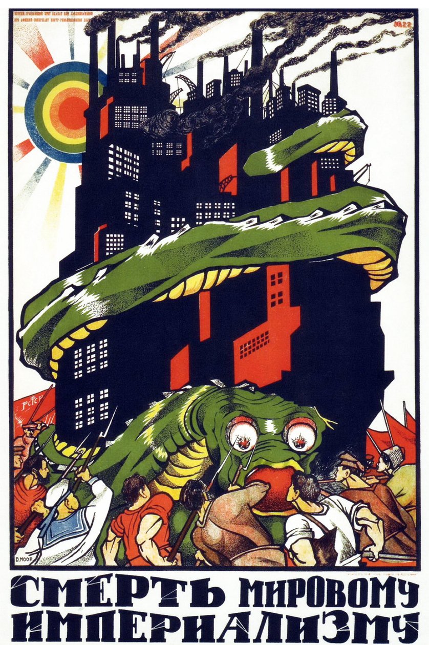Communistische propagandaposter door Dmitry  Moor