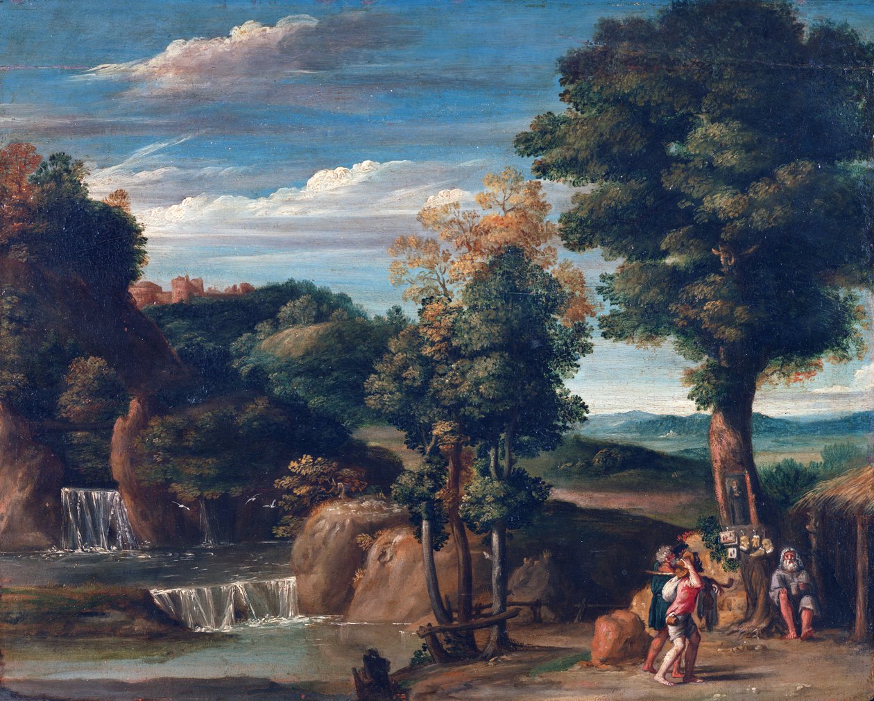Landschap met een kluizenaar door Domenichino