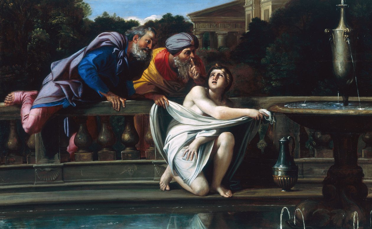 Susanna en de ouderlingen door Domenichino