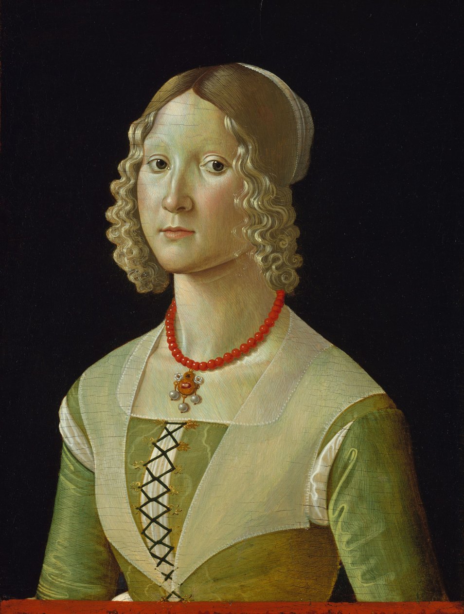 Selvaggia Sassetti (geboren 1470) (c.1487-88) door Domenico Ghirlandaio
