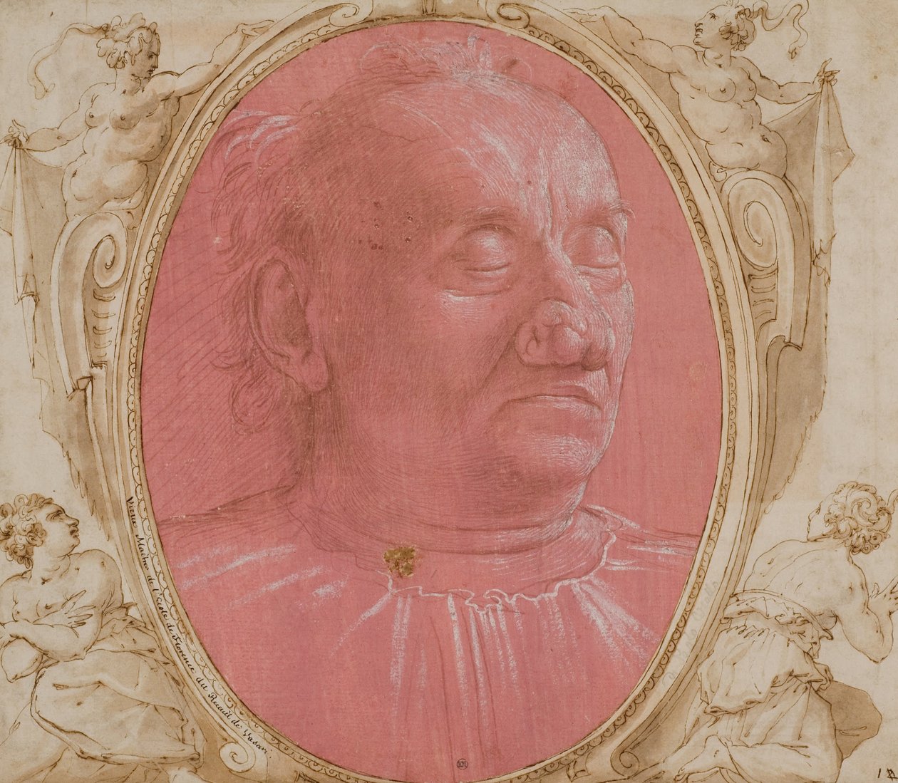 Hoofd van een Oude Man door Domenico Ghirlandaio