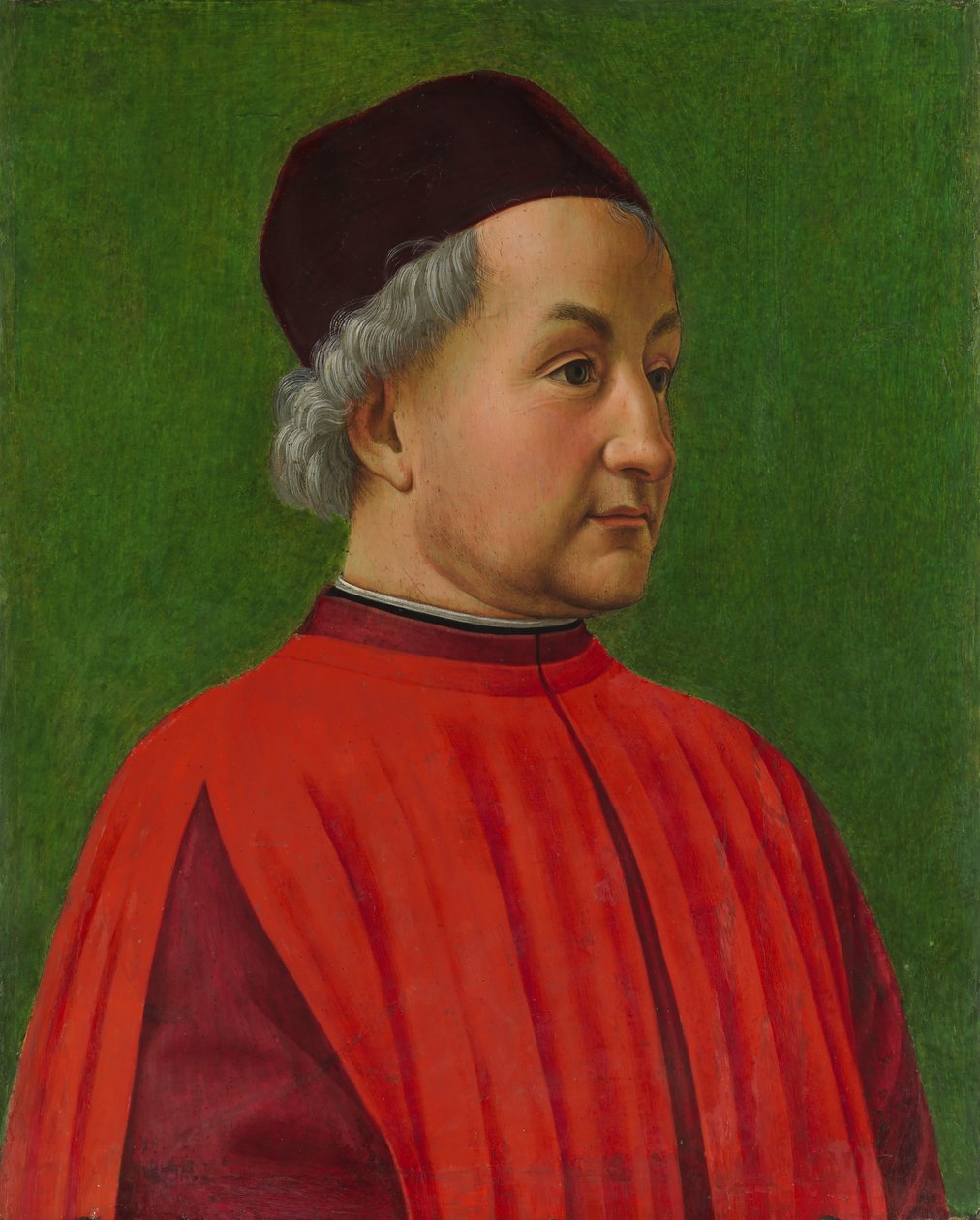 Portret van een man door Domenico Ghirlandaio