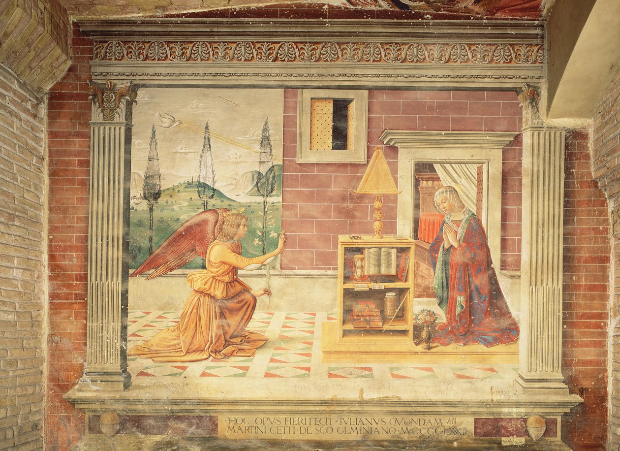 De Aankondiging door Domenico Ghirlandaio