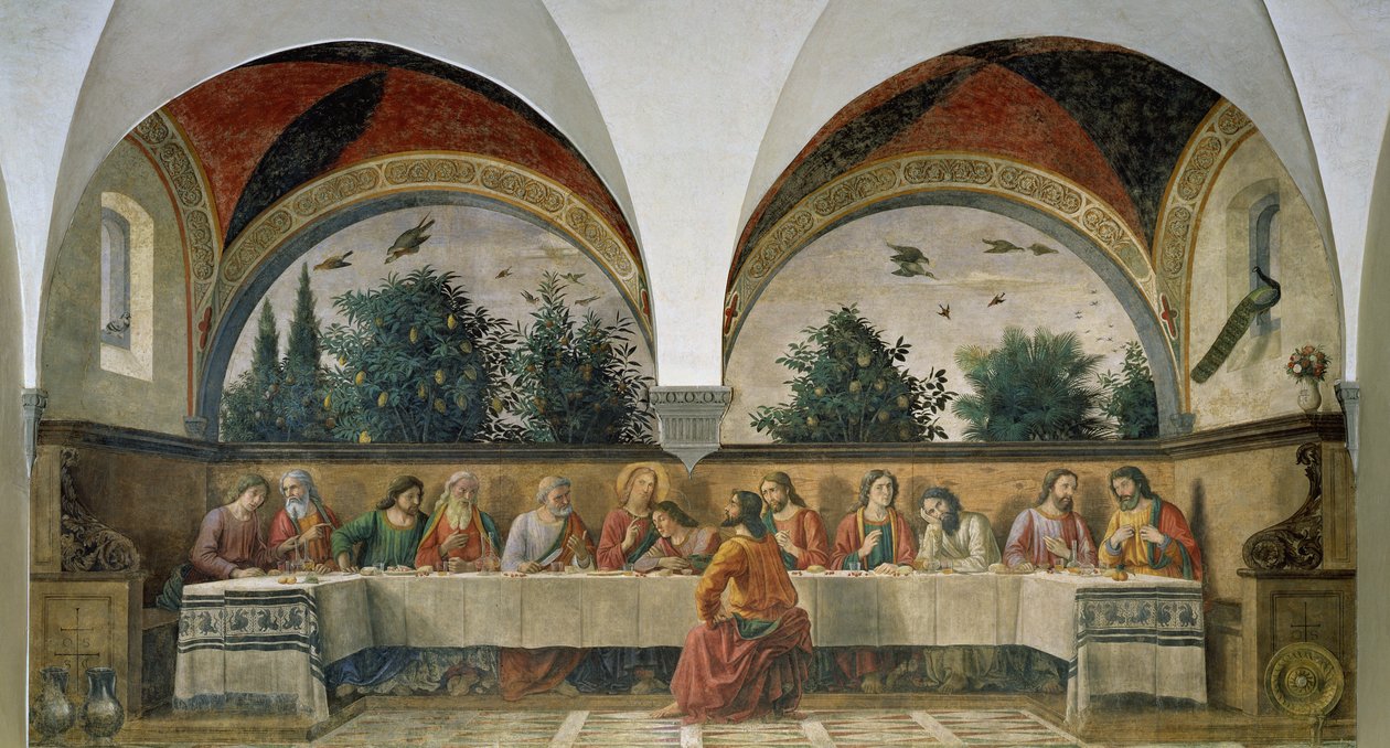 Het Laatste Avondmaal, 1480 door Domenico Ghirlandaio