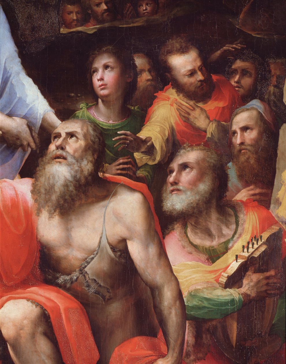 Nederdaling van Christus in de limbo (detail) door Domenico Beccafumi