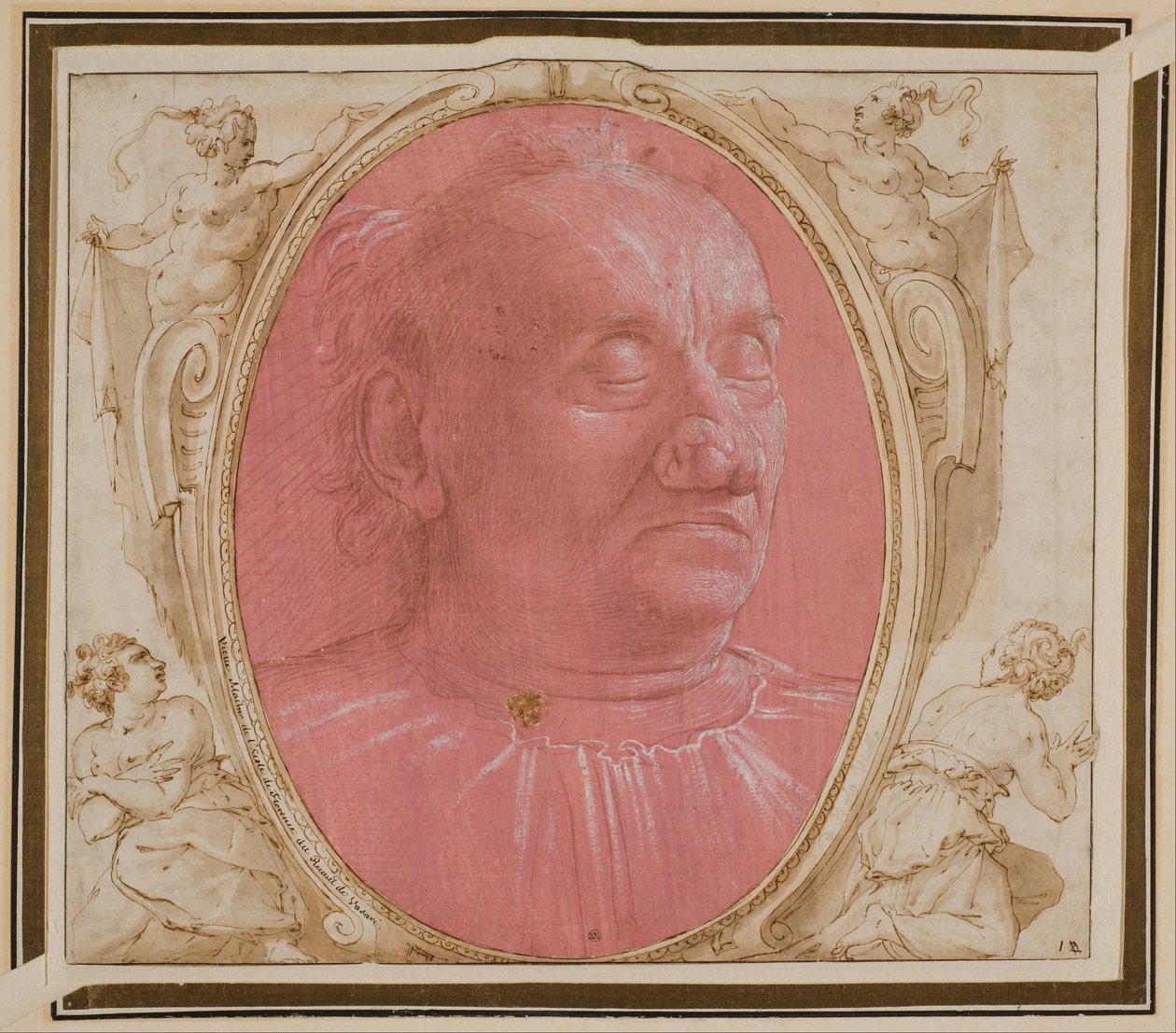 Hoofd van een oude man door Domenico Ghirlandaio