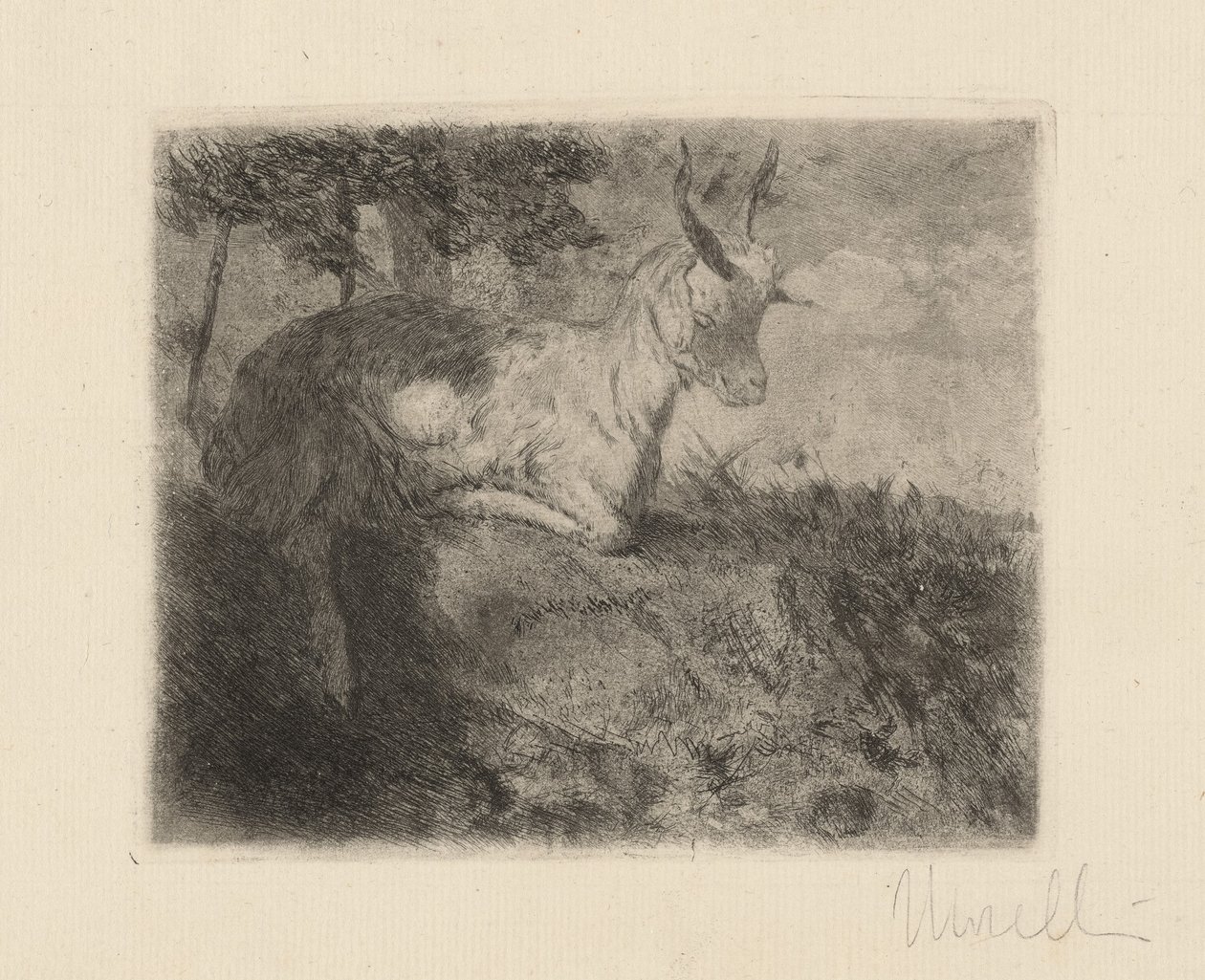 Het Kleine Geitje (La capretta) door Domenico Morelli