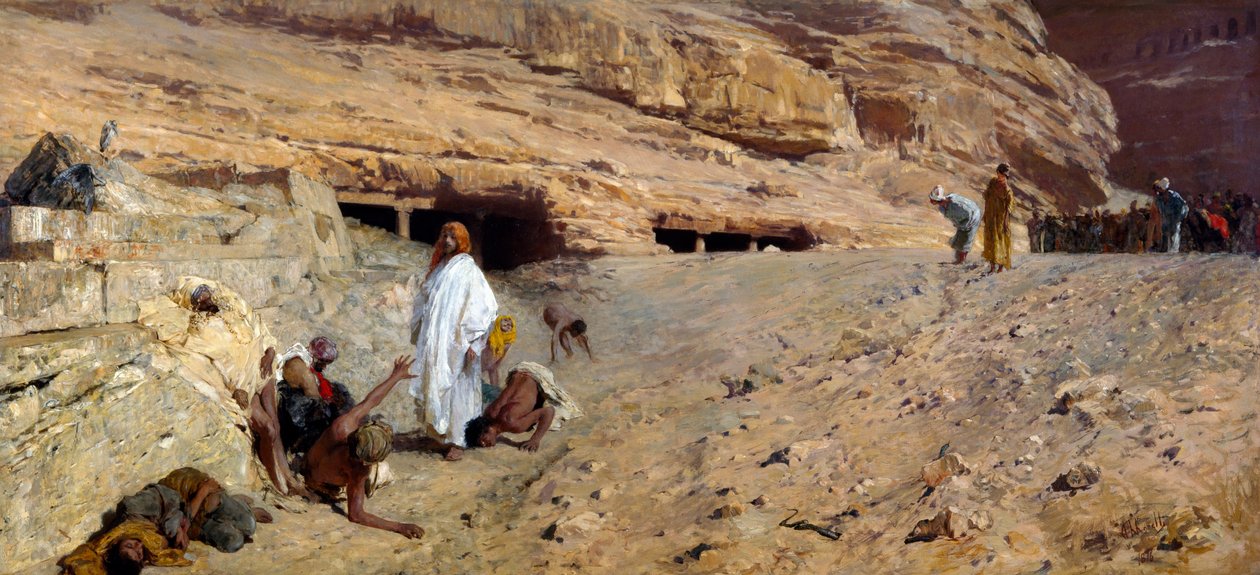 De bezetenen door Domenico Morelli