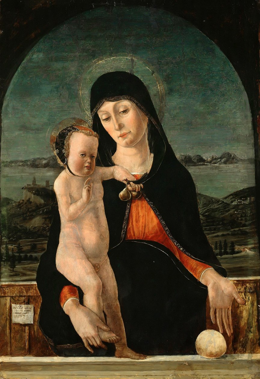 Maagd met Kind, 1484 door Domenico Morone