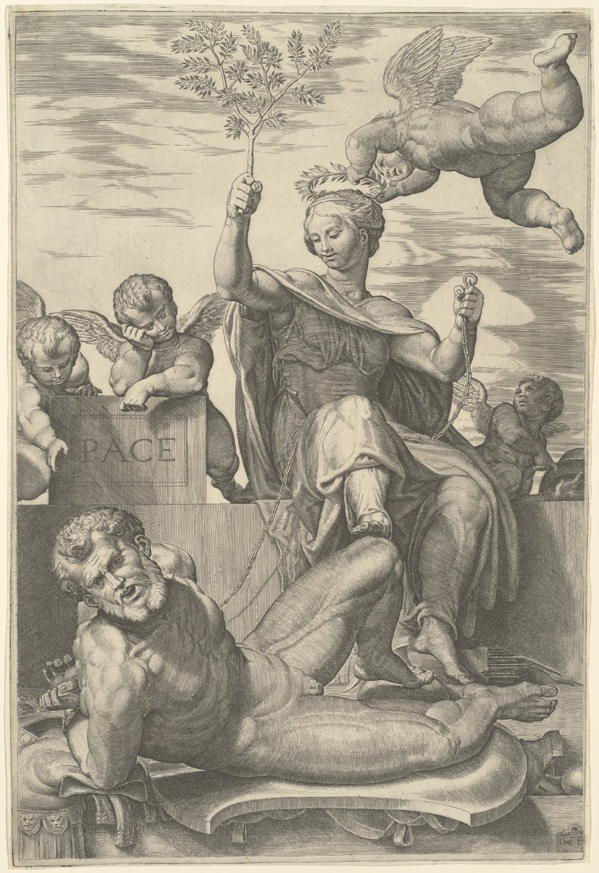 Allegorie van Vrede door Domenico Tibaldi