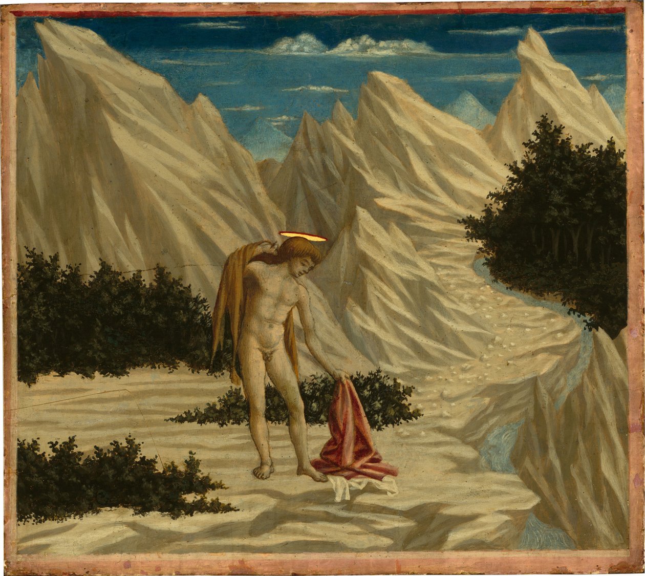 Sint Jan in de Woestijn door Domenico Veneziano