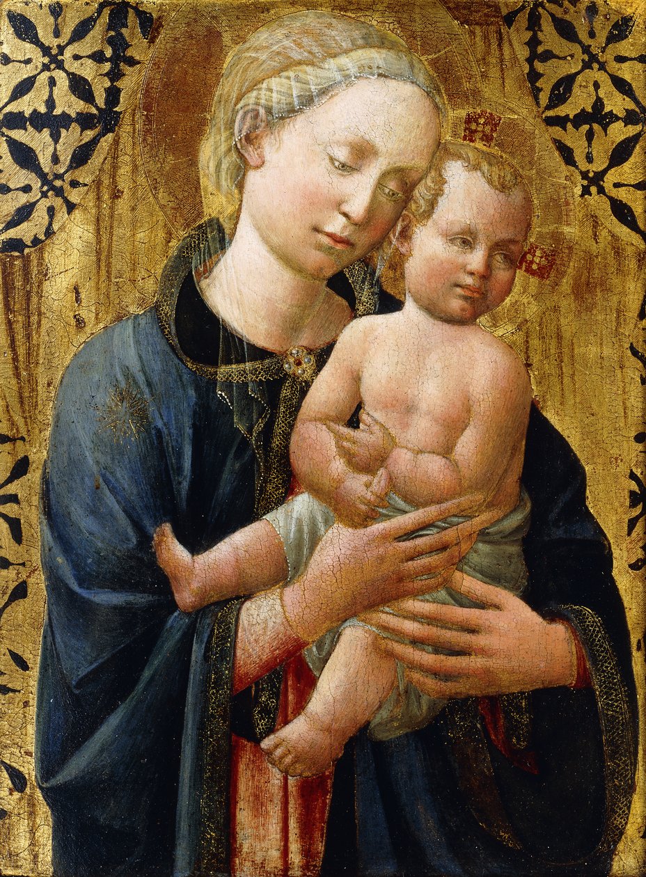 De Madonna en Kind door Domenico di Michelino