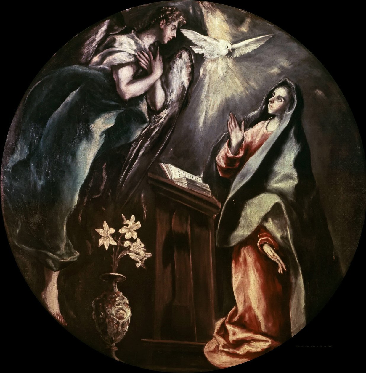 De Verkondiging, ca. 1603 door Dominico El Greco