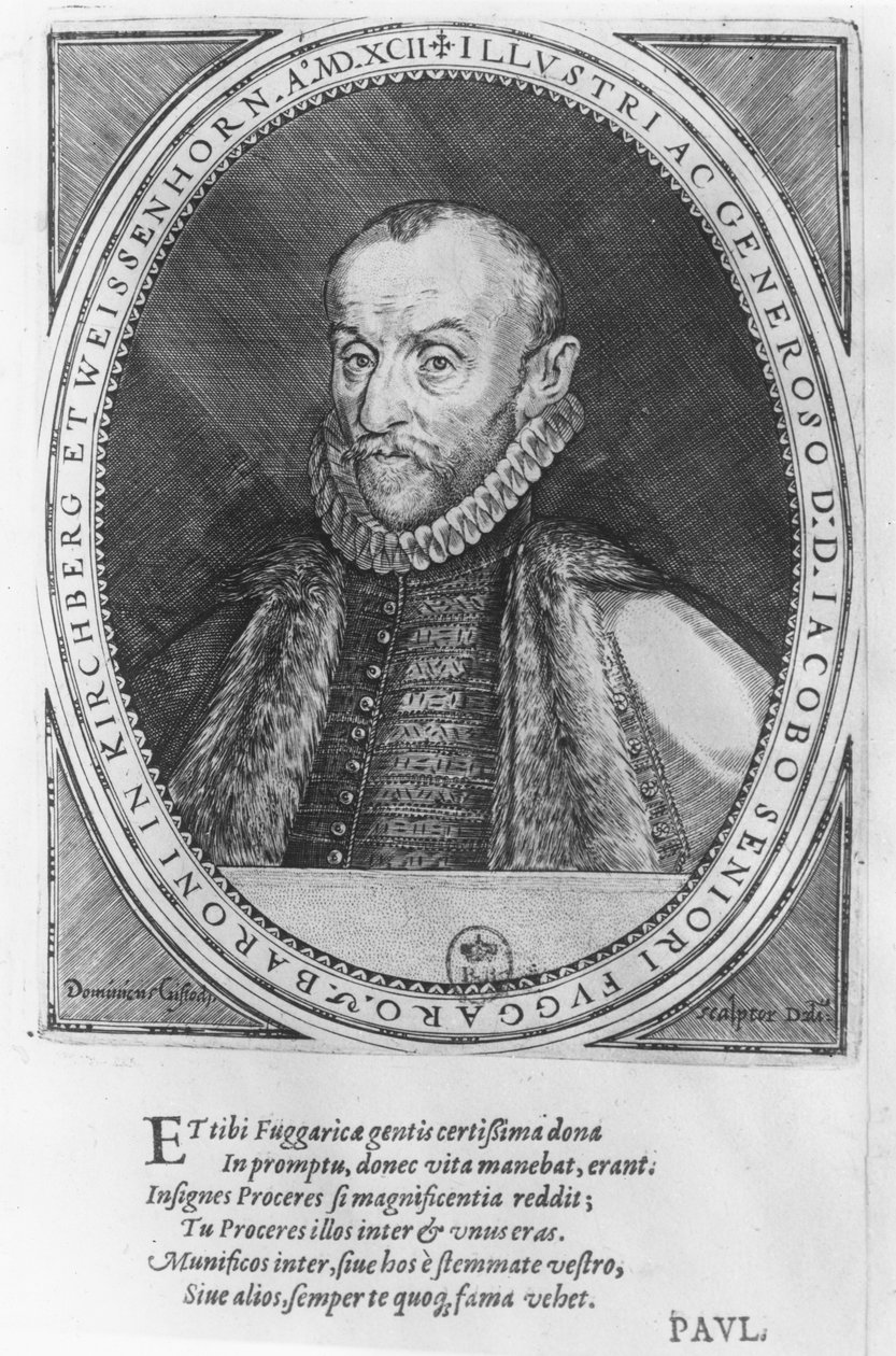 Jakob Fugger, 1592 door Dominicus or Custodis Custos