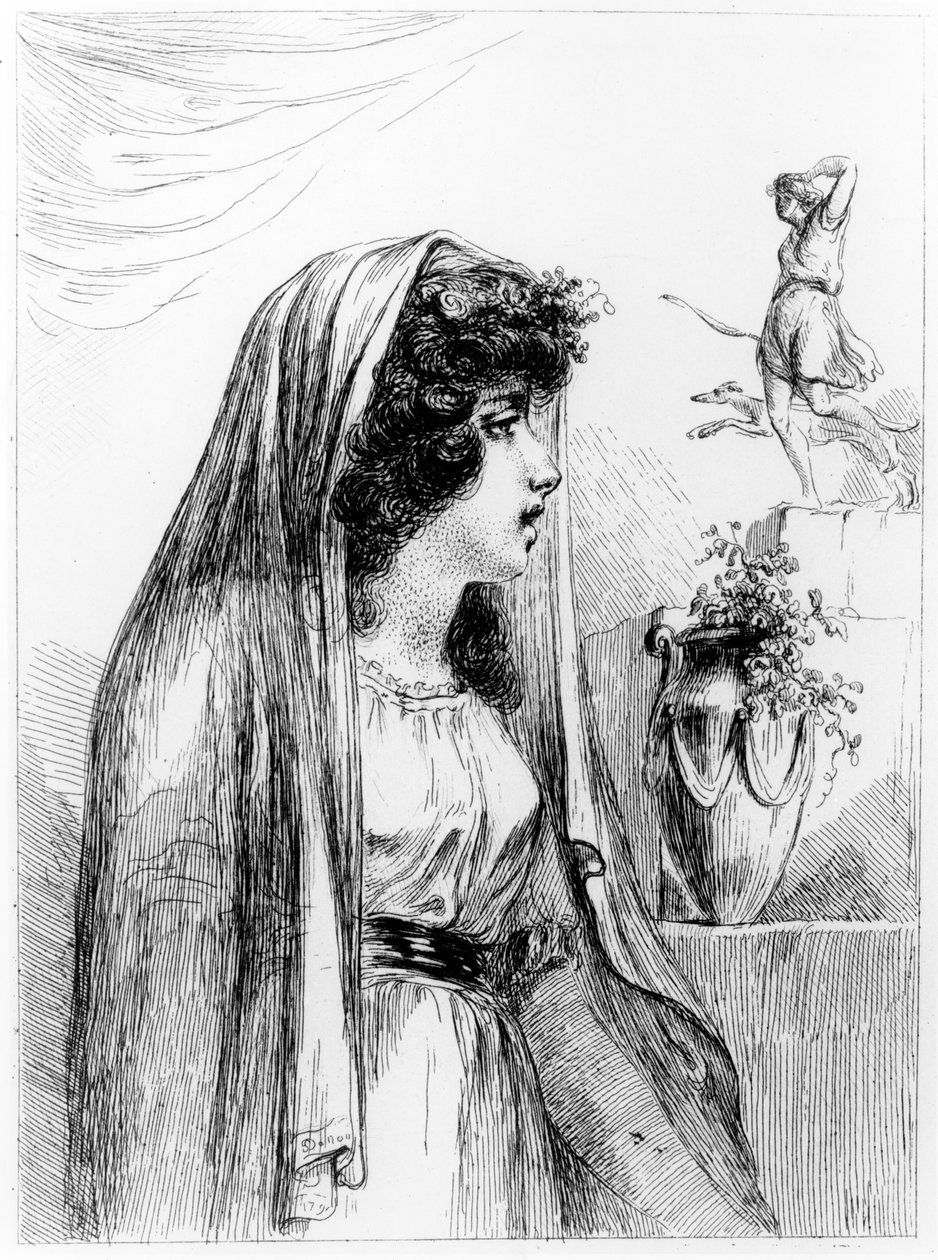 Lady Hamilton als Diana-Hecate, 1791 door Dominique Vivant Denon