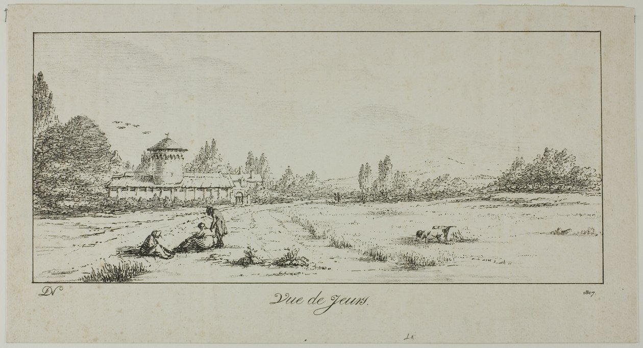 Uitzicht op Jeurs door Dominique Vivant Denon