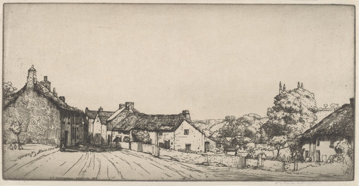 Een Dorp in Devonshire door Donald Shaw MacLaughlan