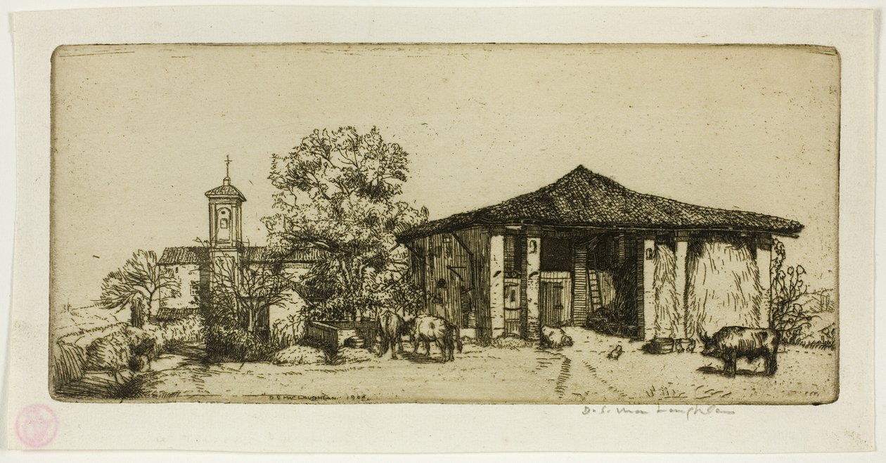 Een Toscaanse boerderij door Donald Shaw MacLaughlan