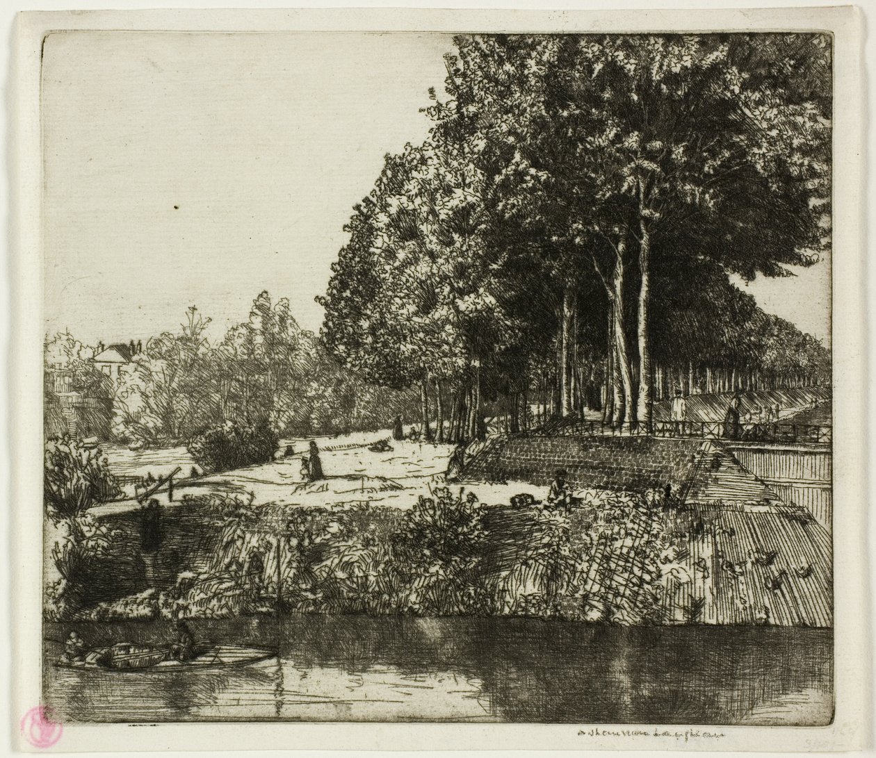 Kanaal bij Charenton door Donald Shaw MacLaughlan
