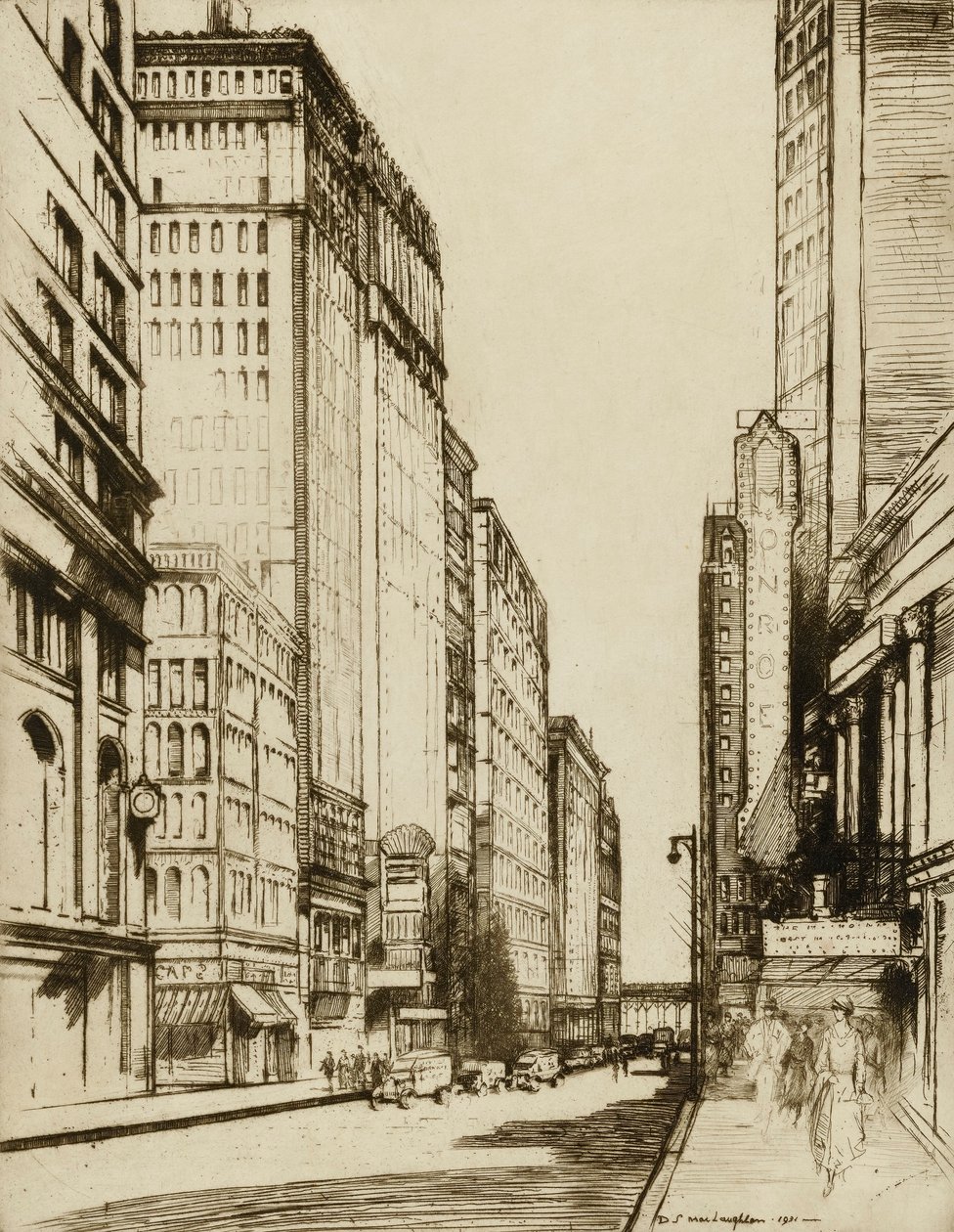 Chicago, Monroe Street door Donald Shaw MacLaughlan
