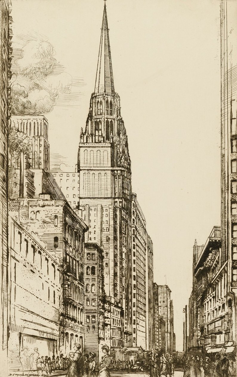 Chicago, de kathedraal door Donald Shaw MacLaughlan