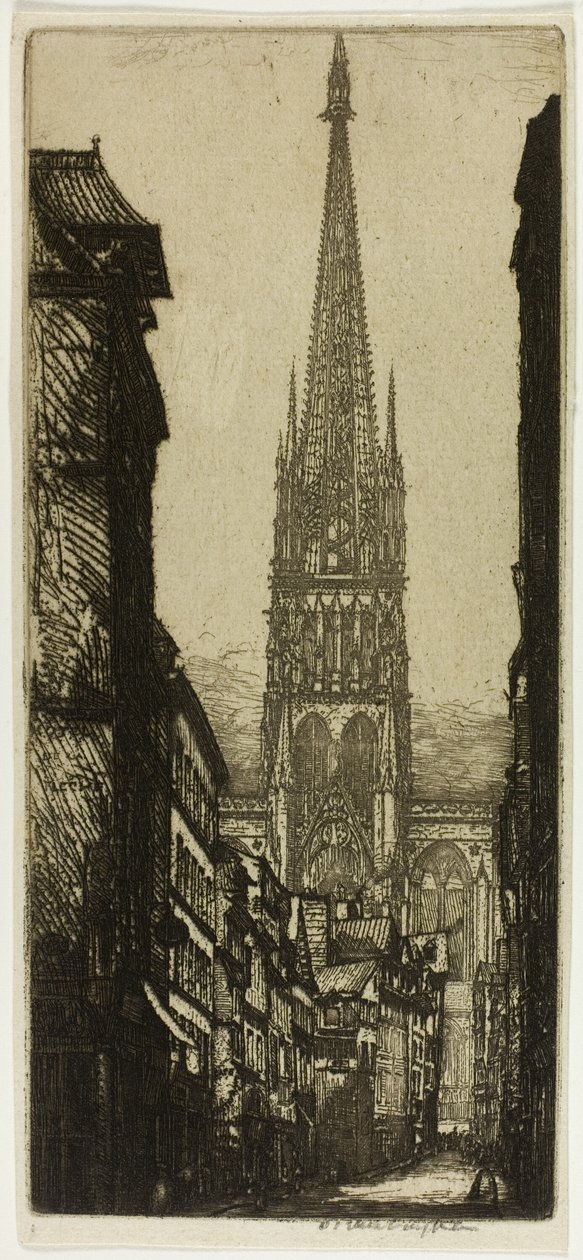 La Flèche, Rouen door Donald Shaw MacLaughlan