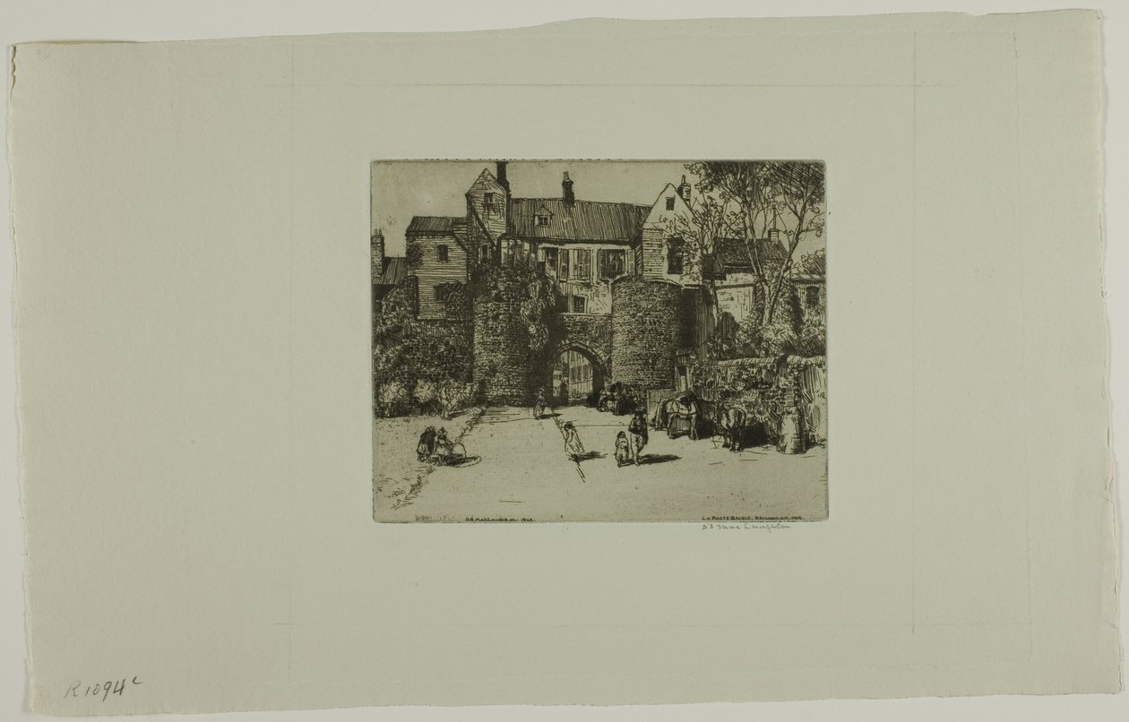 La Porte Gayole, Boulogne-sur-Mer door Donald Shaw MacLaughlan