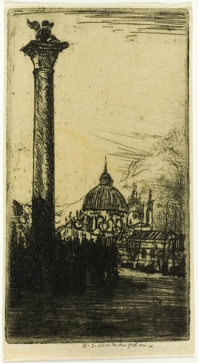 Leeuwenpilaar, Venetië door Donald Shaw MacLaughlan