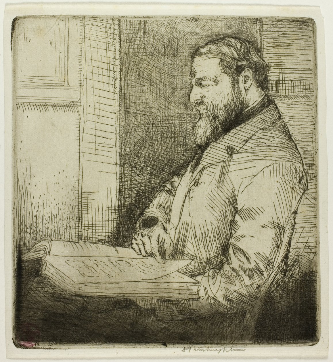 Portret van Franse Student door Donald Shaw MacLaughlan