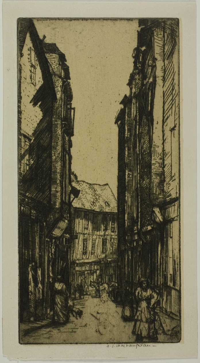 Rue des Halles, Vannes, Bretagne door Donald Shaw MacLaughlan