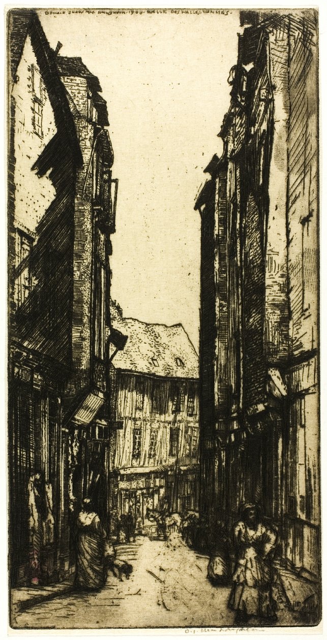 Ruelle des Halles, Vannes, Bretagne door Donald Shaw MacLaughlan