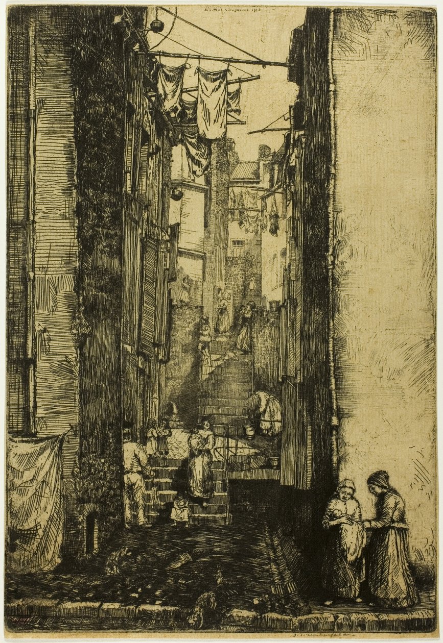 Ruelle du Pêcheur door Donald Shaw MacLaughlan