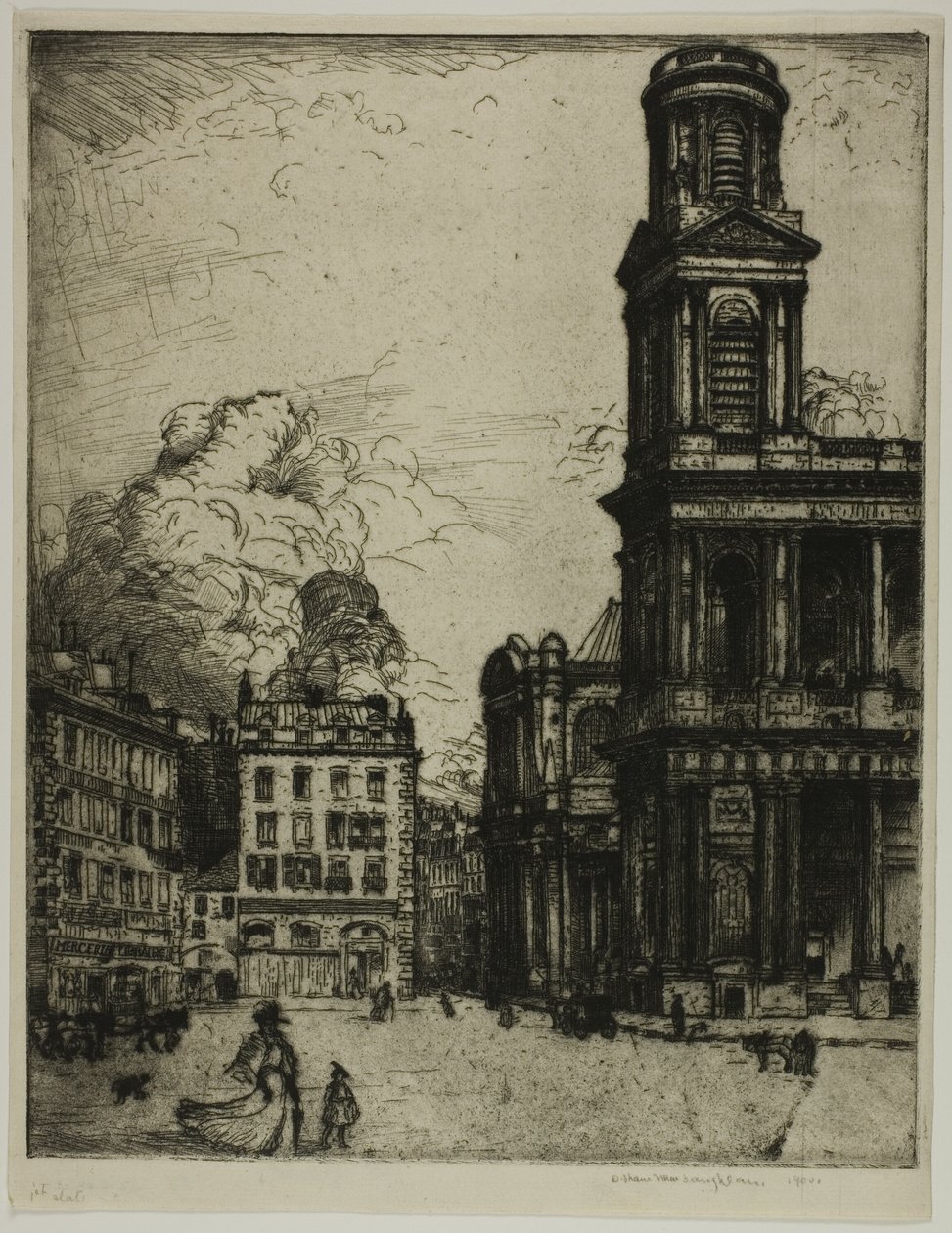 Sint Sulpice, Parijs: La Grande Tour door Donald Shaw MacLaughlan