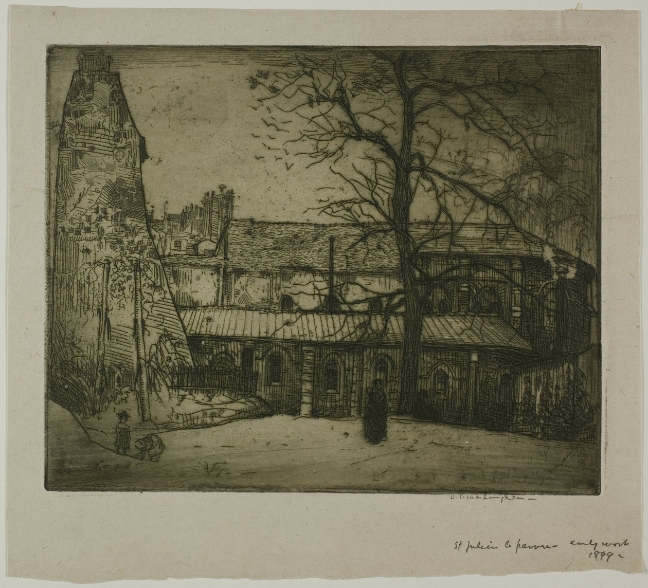 St. Julien-le-Pauvre door Donald Shaw MacLaughlan