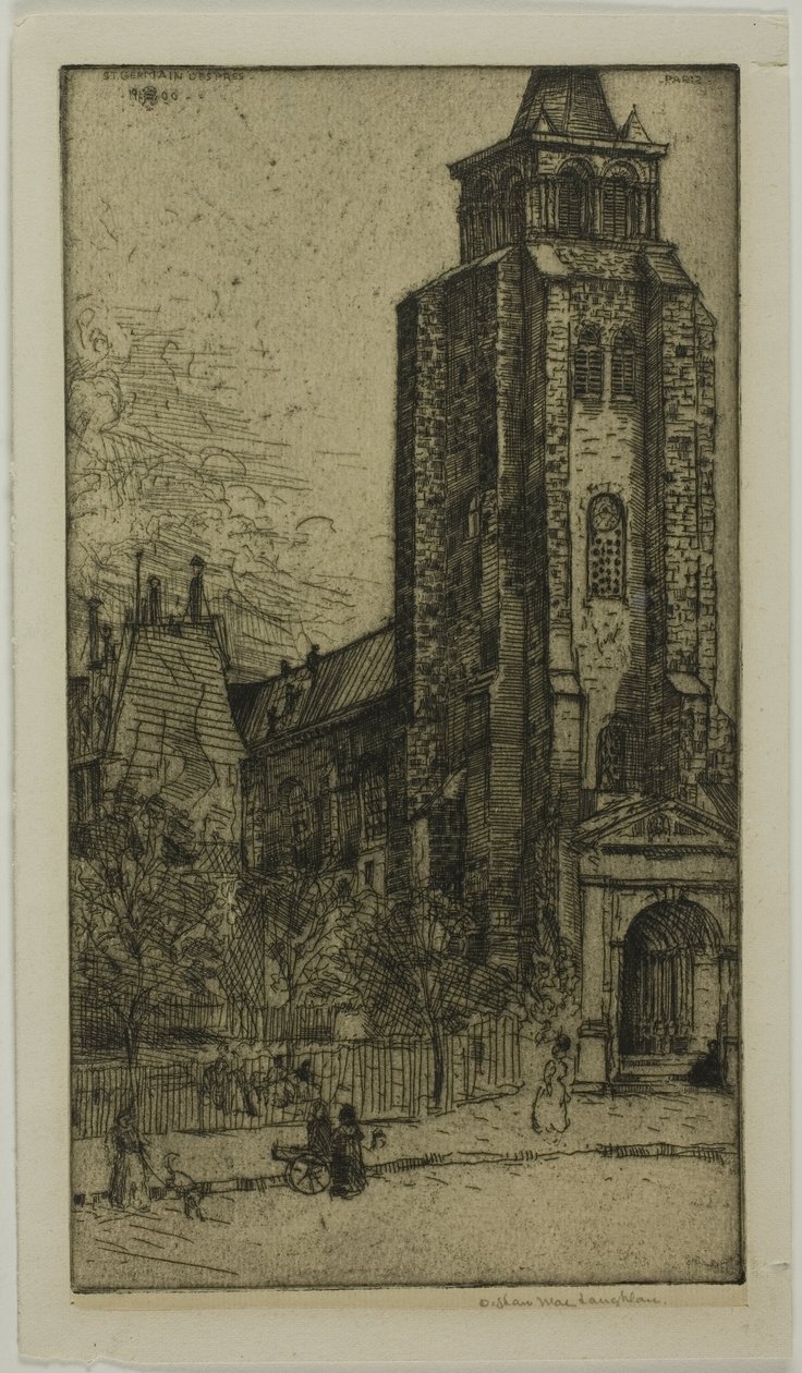 Toren van St. Germain-des-Prés door Donald Shaw MacLaughlan