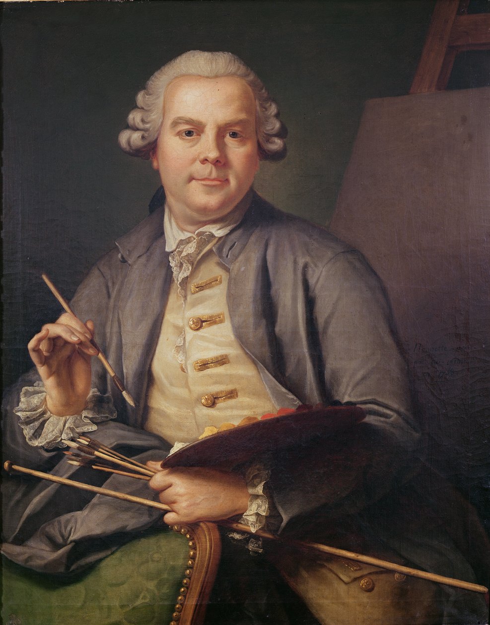 Zelfportret, 1758 door Donat Nonotte