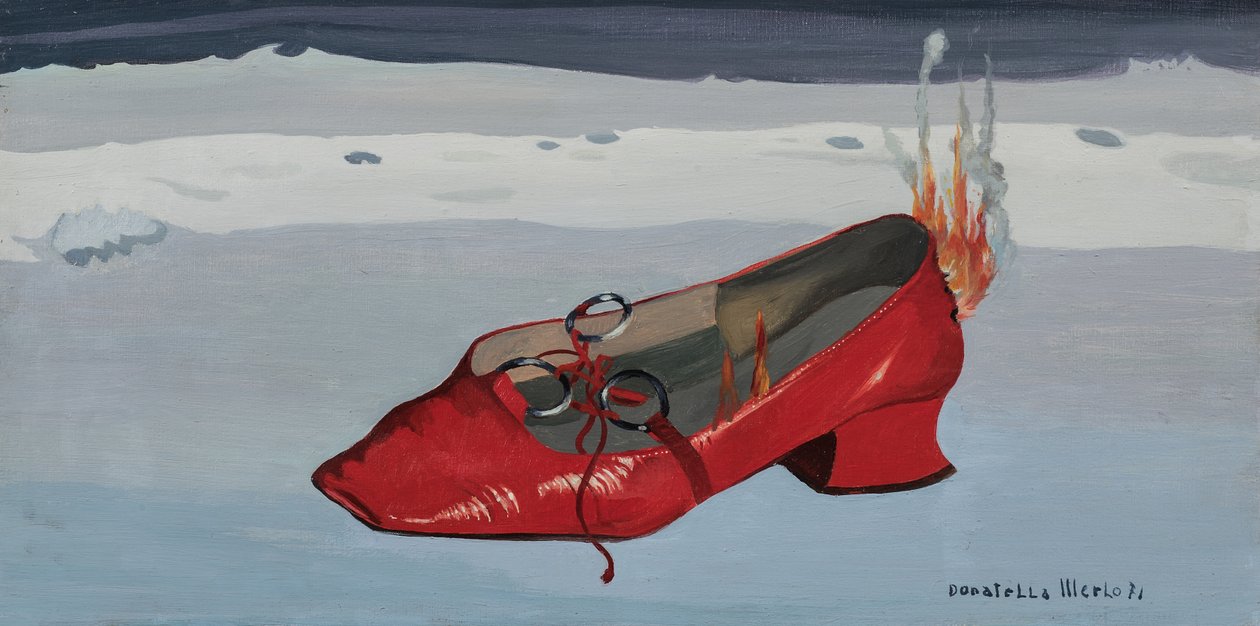 De rode pantoffel door Donatella Merlo